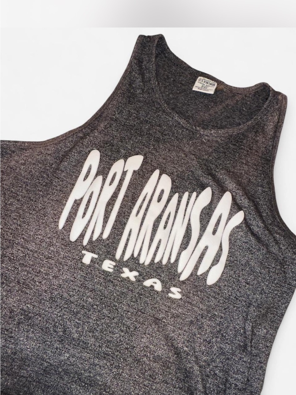 Port Aransas Texas | Heathered Gray Tank Top | Vintage | 2X
